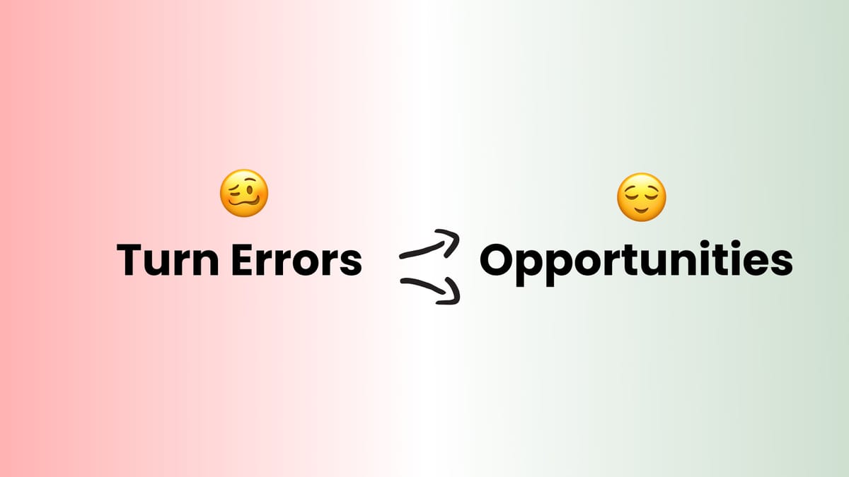 How to write successful error messages
